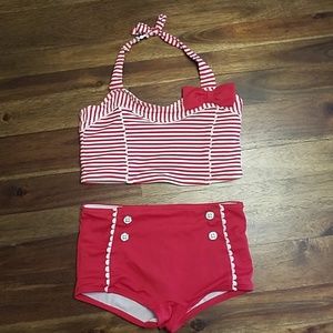 Toddler retro style bikini